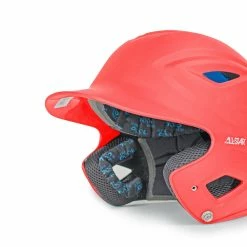 All-Star All Star Adult System 7 Fitted Solid Colour Batters Helmet - MATTE RED - Large
