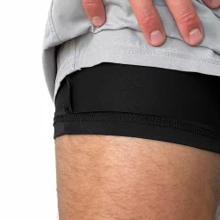 BRUCE BOLT 5" SHORT W/ LINER - GREY -APPAREL Sales Store bruce bolt 5 short grey bruce bolt 468456