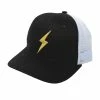 BRUCE BOLT 6-Panel GOLD Series Mesh Snapback Trucker Hat - BLACK W/ GOLD BOLT -APPAREL Sales Store bruce bolt 6 panel gold series mesh snapback trucker hat black w gold bolt bruce bolt 206611