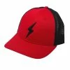 BRUCE BOLT 6-Panel TC42 Series Mesh Snapback - RED W/ BLACK BOLT -APPAREL Sales Store bruce bolt 6 panel tc42 series mesh snapback red w black bolt bruce bolt 156878