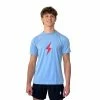 BRUCE BOLT "BOLT" Casual T-Shirt - BABY BLUE W/RED BOLT -APPAREL Sales Store bruce bolt bolt casual t shirt baby blue wred bolt t shirt bruce bolt 614332