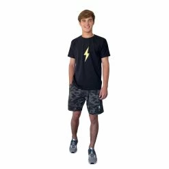 BRUCE BOLT "BOLT" Casual T-shirt - BLACK W/GOLD BOLT -APPAREL Sales Store bruce bolt bolt casual t shirt black wgold bolt t shirt bruce bolt 976865