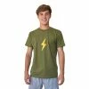 BRUCE BOLT "BOLT" Casual T-Shirt - GREEN W/YELLOW MILITARY BOLT -APPAREL Sales Store bruce bolt bolt casual t shirt green wyellow military bolt t shirt bruce bolt 316517