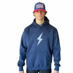 BRUCE BOLT "BOLT" Hoodie - NAVY