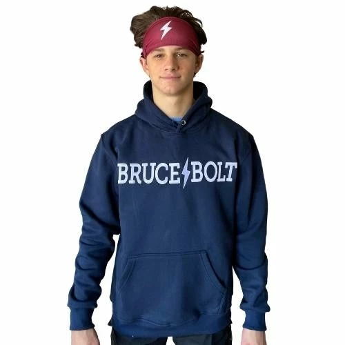 BRUCE BOLT "BRUCE BOLT" Hoodie - NAVY 3 BRUCE BOLT "BRUCE BOLT" Hoodie - NAVY