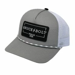 BRUCE BOLT "BRUCE BOLT" Patch 5-Panel Mesh Snapback Rope Trucker Hat