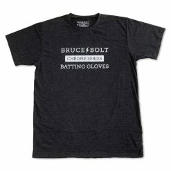 BRUCE BOLT "CHROME SERIES" Tshirt - CHARCOAL GREY And SILVER -APPAREL Sales Store bruce bolt chrome series tshirt charcoal grey and silver t shirt bruce bolt 314956