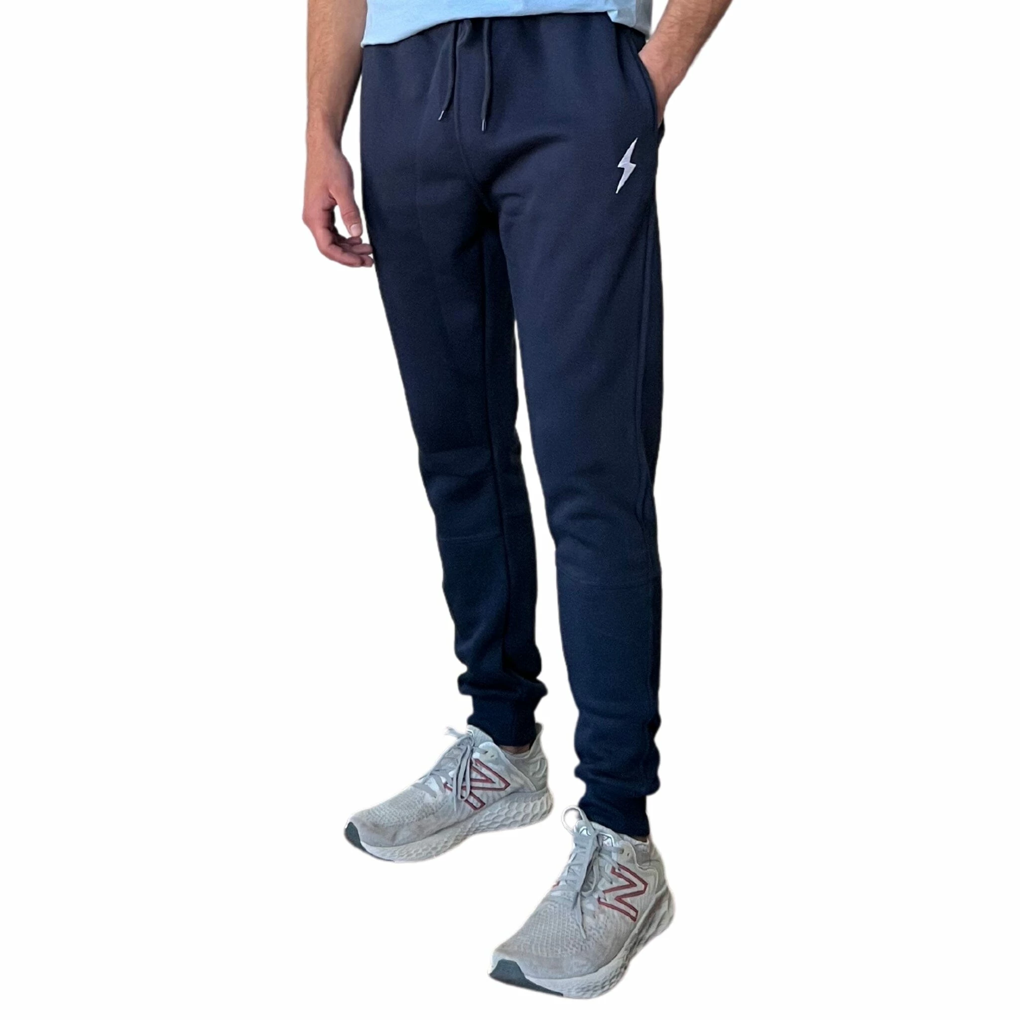 BRUCE BOLT Cotton Joggers - NAVY 7 BRUCE BOLT Cotton Joggers - NAVY - Image 5