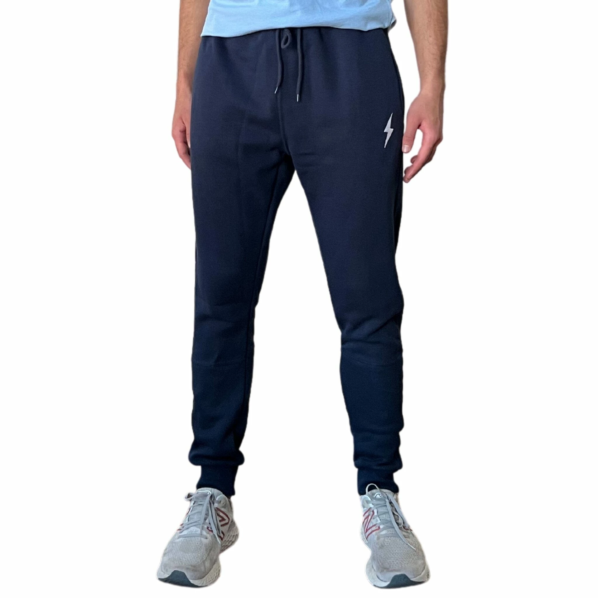 BRUCE BOLT Cotton Joggers - NAVY 9 BRUCE BOLT Cotton Joggers - NAVY - Image 7