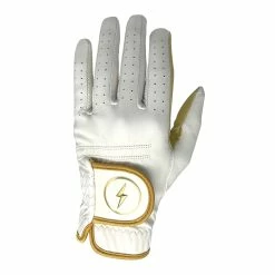 BRUCE BOLT GOLD Series Golf Glove - WHITE LEFT