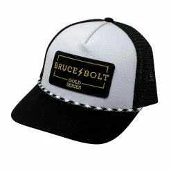 BRUCE BOLT "GOLD Series" Patch 5-Panel Mesh Snapback Rope Trucker Hat