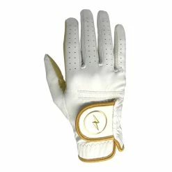 BRUCE BOLT GOLD Series Right Golf Glove - WHITE RIGHT