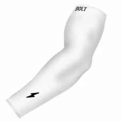 BRUCE BOLT Graduated Compression Premium Arm Sleeve - WHITE