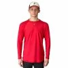 BRUCE BOLT Long Sleeve Performance T-Shirt With Reflective Bolt- RED -APPAREL Sales Store bruce bolt long sleeve performance t shirt with reflective bolt red bruce bolt 659312