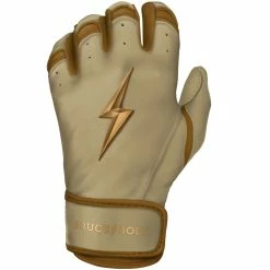 Bruce Bolt PREMIUM PRO GOLD Series Short Cuff Batting Gloves -APPAREL Sales Store bruce bolt premium pro gold series short cuff batting gloves with storage bag brucebolt 441696