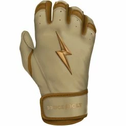 Bruce Bolt PREMIUM PRO GOLD Series Short Cuff Batting Gloves -APPAREL Sales Store bruce bolt premium pro gold series short cuff batting gloves with storage bag brucebolt 662726
