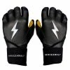Bruce Bolt PREMIUM PRO Long Cuff Batting Gloves | BLACK -APPAREL Sales Store bruce bolt premium pro long cuff batting gloves with storage bag black gloves brucebolt 207577