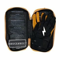 Bruce Bolt PREMIUM PRO Long Cuff Batting Gloves | BLACK -APPAREL Sales Store bruce bolt premium pro long cuff batting gloves with storage bag black gloves brucebolt 696838