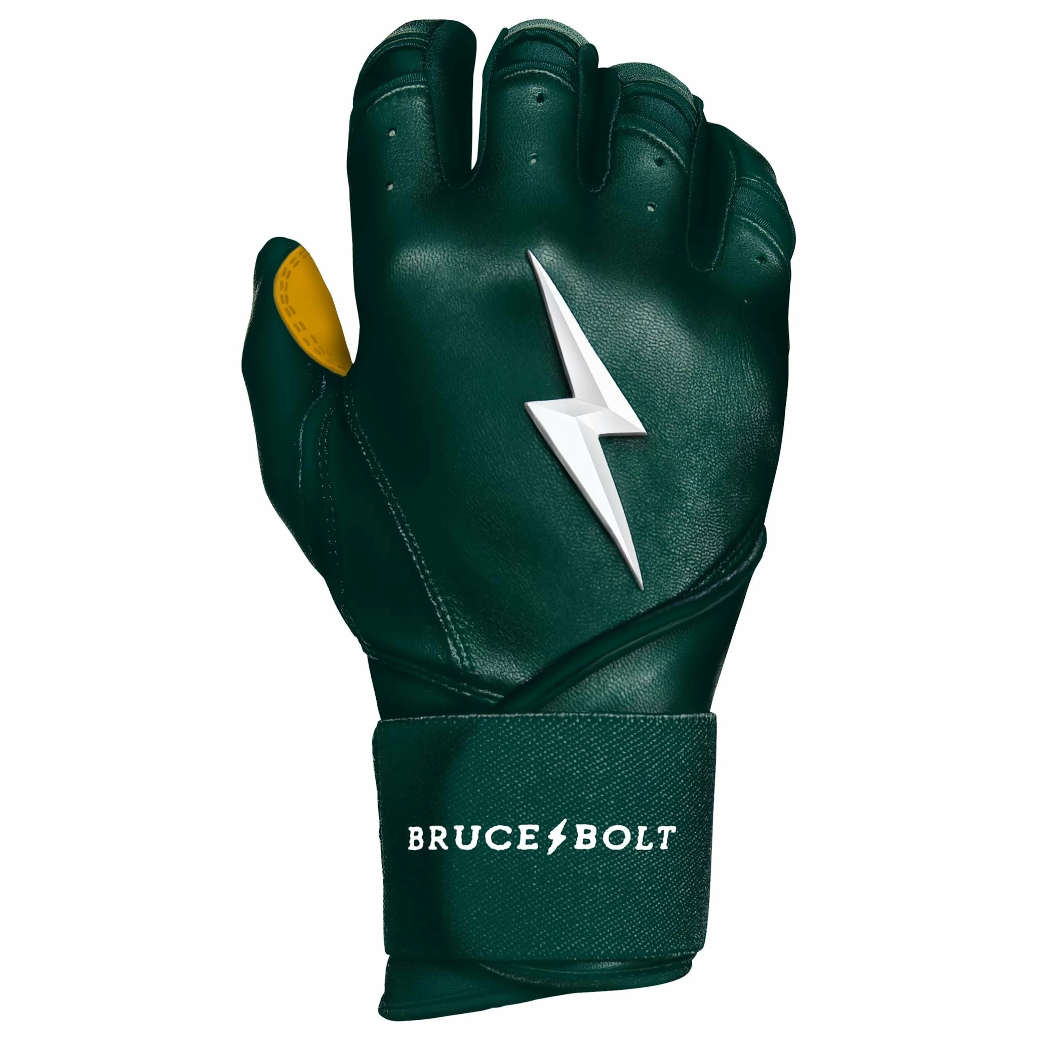 Bruce Bolt PREMIUM PRO Long Cuff Batting Gloves | GREEN 9 Bruce Bolt PREMIUM PRO Long Cuff Batting Gloves | GREEN - Image 7