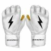 Bruce Bolt PREMIUM PRO Long Cuff Batting Gloves | WHITE -APPAREL Sales Store bruce bolt premium pro long cuff batting gloves with storage bag white brucebolt 387813