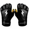 Bruce Bolt PREMIUM PRO Short Cuff Batting Gloves | BLACK