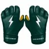 Bruce Bolt PREMIUM PRO Short Cuff Batting Gloves | GREEN -APPAREL Sales Store bruce bolt premium pro short cuff batting gloves with storage bag green brucebolt 446695