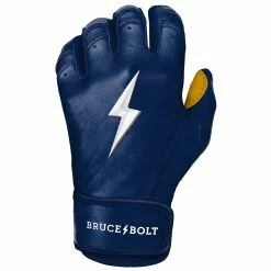 Bruce Bolt PREMIUM PRO Short Cuff Batting Gloves | Navy -APPAREL Sales Store bruce bolt premium pro short cuff batting gloves with storage bag navy brucebolt 261133