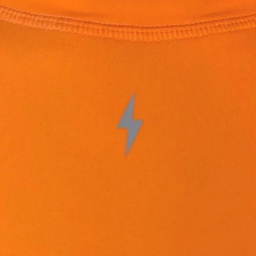 BRUCE BOLT Short Sleeve Performance T-Shirt With Reflective Bolt- ORANGE 3 BRUCE BOLT Short Sleeve Performance T-Shirt With Reflective Bolt- ORANGE - Image 2