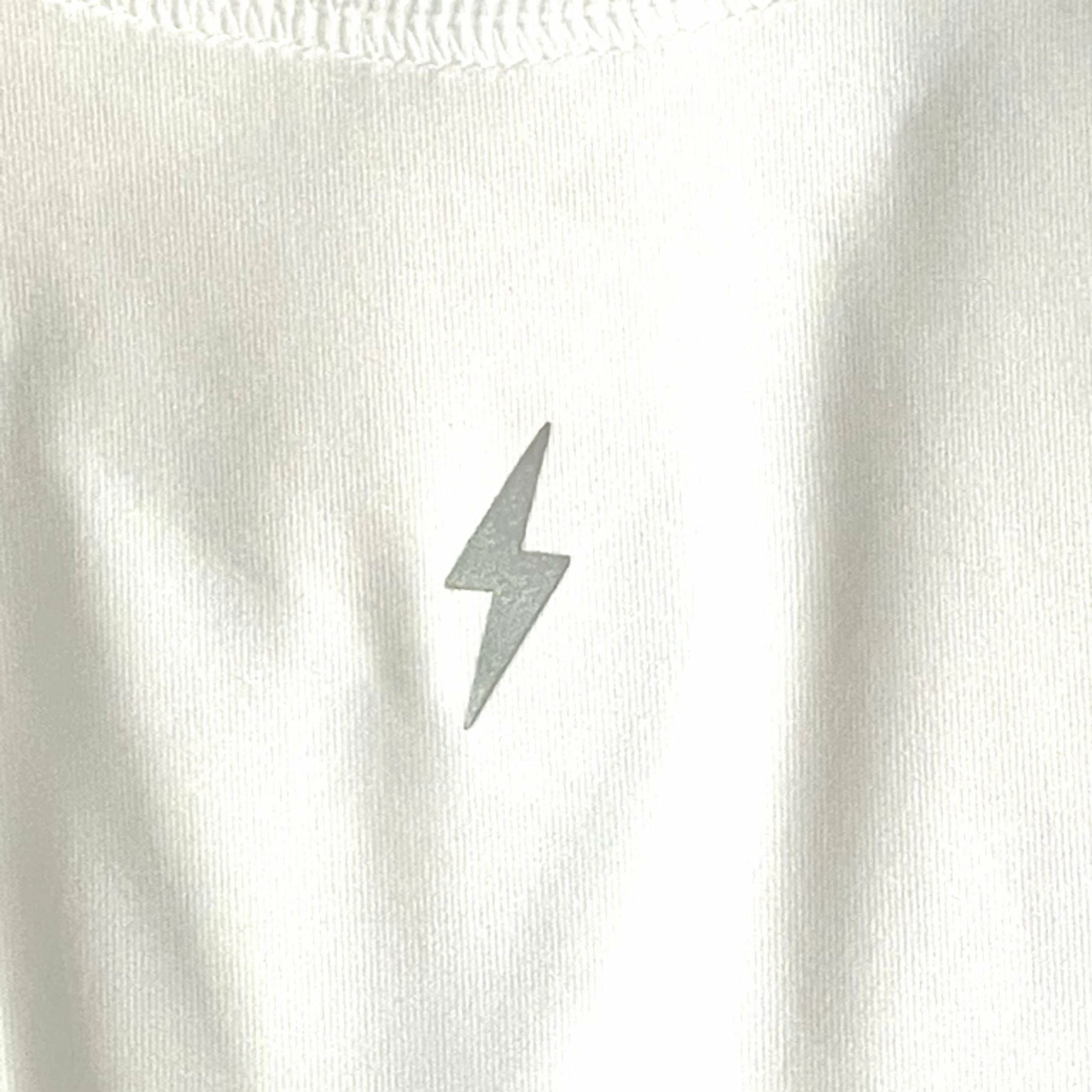 BRUCE BOLT Short Sleeve Performance T-Shirt With Reflective Bolt- WHITE 4 BRUCE BOLT Short Sleeve Performance T-Shirt With Reflective Bolt- WHITE - Image 2