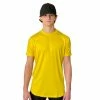 BRUCE BOLT Short Sleeve Performance T-Shirt With Reflective Bolt- YELLOW -APPAREL Sales Store bruce bolt short sleeve performance t shirt with reflective bolt yellow bruce bolt 164447