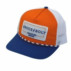 BRUCE BOLT "SIGNATURE Series" NYM Patch 5-Panel Mesh Snapback Rope Trucker Hat