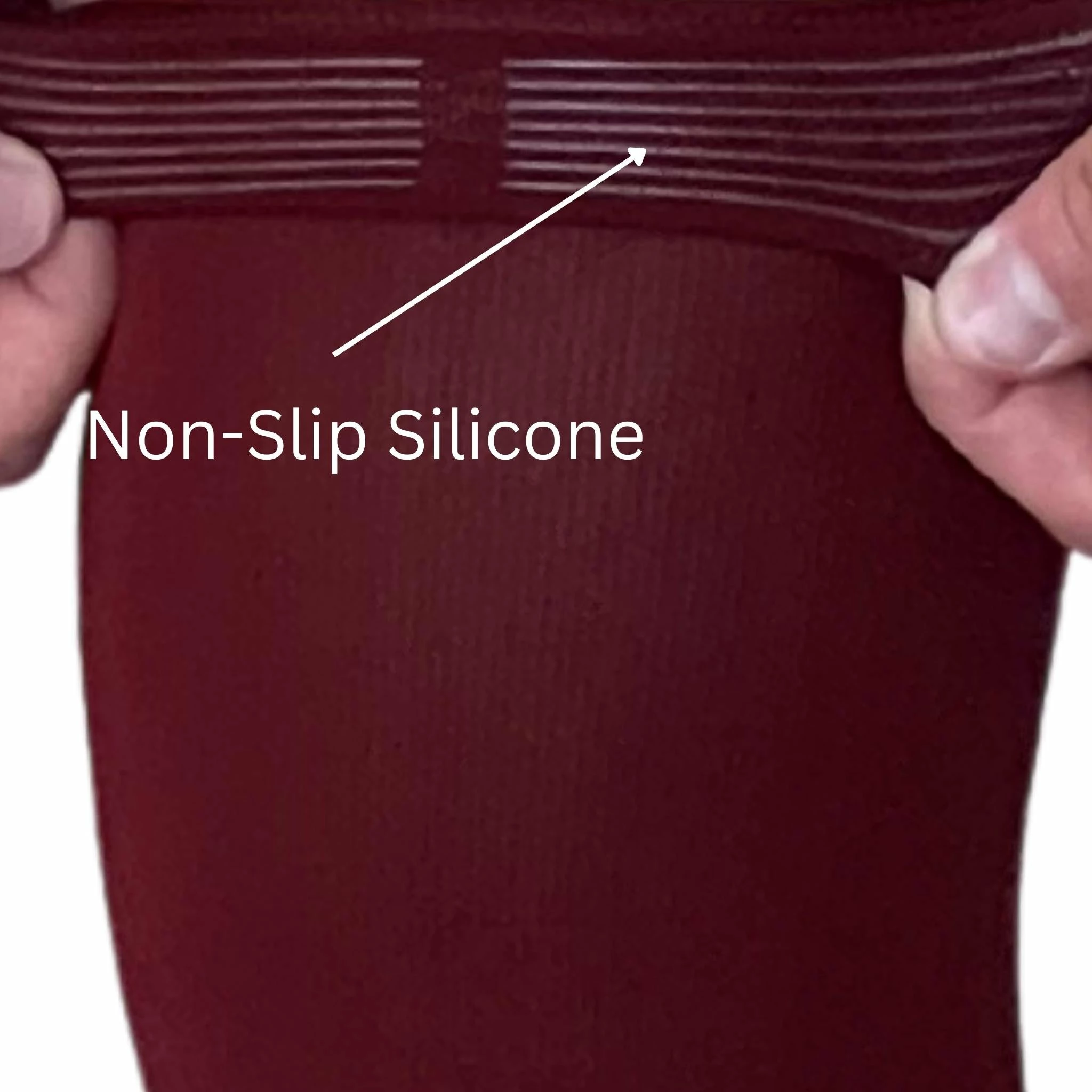 BRUCE BOLT Xtra Long Compression Leg Sleeves (pair) - MAROON 6 BRUCE BOLT Xtra Long Compression Leg Sleeves (pair) - MAROON - Image 4