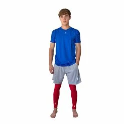 BRUCE BOLT Xtra Long Compression Leg Sleeves (pair) - RED -APPAREL Sales Store bruce bolt xtra long compression leg sleeve red bruce bolt 139667