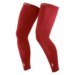 BRUCE BOLT Xtra Long Compression Leg Sleeves (pair) - RED