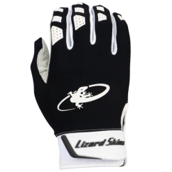 Lizard Skin Komodo V2 Batting Gloves - Jet Black - Youth Medium