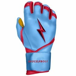 Bruce Bolt PREMIUM PRO BADER Series Long Cuff Batting Gloves | BABY BLUE -APPAREL Sales Store premium pro bader series long cuff batting gloves baby blue gloves brucebolt 132019