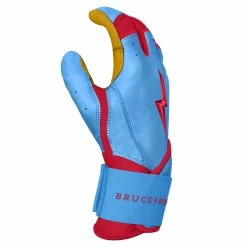 Bruce Bolt PREMIUM PRO BADER Series Long Cuff Batting Gloves | BABY BLUE -APPAREL Sales Store premium pro bader series long cuff batting gloves baby blue gloves brucebolt 605761