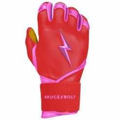 Bruce Bolt PREMIUM PRO BADER Series Long Cuff Batting Gloves | PINK -APPAREL Sales Store premium pro bader series long cuff batting gloves pink gloves brucebolt 599059