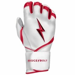 Bruce Bolt PREMIUM PRO BADER Series Long Cuff Batting Gloves | WHITE 15 Bruce Bolt PREMIUM PRO BADER Series Long Cuff Batting Gloves | WHITE -APPAREL Sales Store premium pro bader series long cuff batting gloves white gloves brucebolt 855647