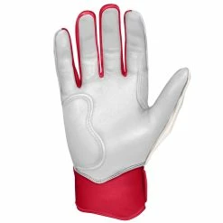 Bruce Bolt PREMIUM PRO BADER Series - Short Cuff Batting Gloves | WHITE -APPAREL Sales Store premium pro bader series short cuff batting gloves red gloves brucebolt 515855