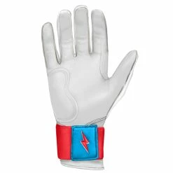 Bruce Bolt PREMIUM PRO BRINSON Series Long Cuff Batting Gloves | WHITE -APPAREL Sales Store premium pro brinson series long cuff batting gloves white gloves brucebolt 572378