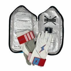 Bruce Bolt PREMIUM PRO BRINSON Series Long Cuff Batting Gloves | WHITE -APPAREL Sales Store premium pro brinson series long cuff batting gloves white gloves brucebolt 591955