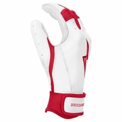 Bruce Bolt PREMIUM PRO BADER Series - Short Cuff Batting Gloves | WHITE -APPAREL Sales Store premium pro chrome series short cuff batting gloves red gloves brucebolt 414964