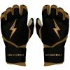 Bruce Bolt PREMIUM PRO GOLD SERIES Long Cuff Batting Gloves - Gold BLACK -APPAREL Sales Store premium pro gold series long cuff batting gloves gold black bruce bolt 732441