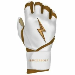 Bruce Bolt PREMIUM PRO GOLD Series Long Cuff Batting Gloves - Gold WHITE 13 Bruce Bolt PREMIUM PRO GOLD Series Long Cuff Batting Gloves - Gold WHITE -APPAREL Sales Store premium pro gold series long cuff batting gloves gold white bruce bolt 694698