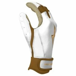 Bruce Bolt PREMIUM PRO GOLD Series Short Cuff Batting Gloves - Gold WHITE 10 Bruce Bolt PREMIUM PRO GOLD Series Short Cuff Batting Gloves - Gold WHITE -APPAREL Sales Store premium pro gold series short cuff batting gloves gold white bruce bolt 284762
