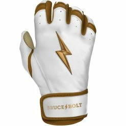 Bruce Bolt PREMIUM PRO GOLD Series Short Cuff Batting Gloves - Gold WHITE 12 Bruce Bolt PREMIUM PRO GOLD Series Short Cuff Batting Gloves - Gold WHITE -APPAREL Sales Store premium pro gold series short cuff batting gloves gold white bruce bolt yth small 726898
