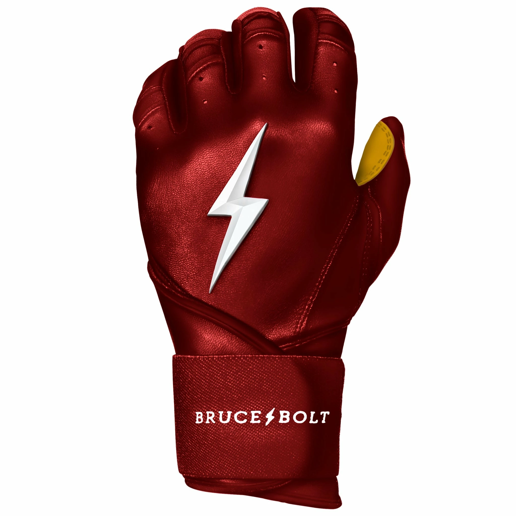 Bruce Bolt PREMIUM PRO Long Cuff Batting Gloves | MAROON 9 Bruce Bolt PREMIUM PRO Long Cuff Batting Gloves | MAROON - Image 7