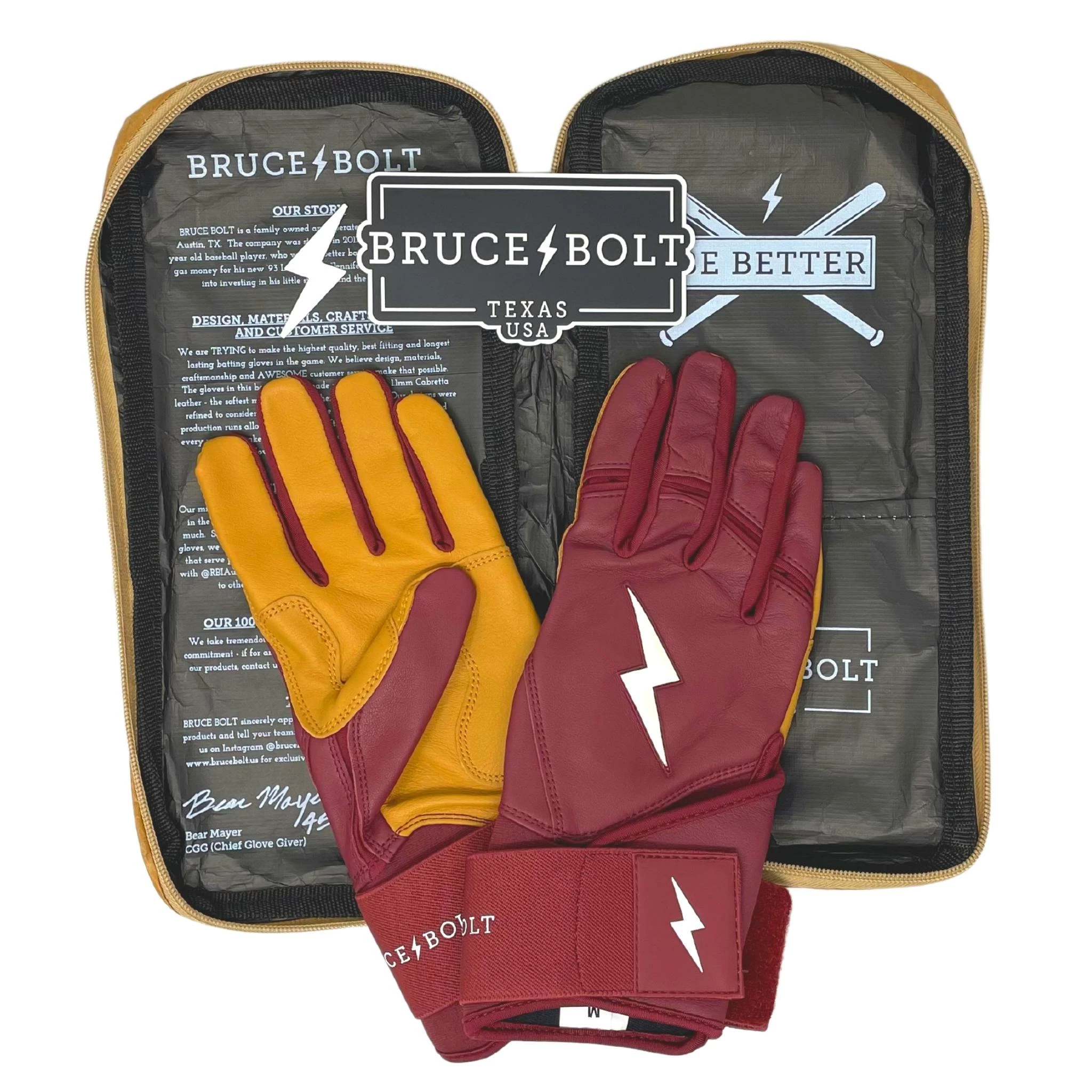 Bruce Bolt PREMIUM PRO Long Cuff Batting Gloves | MAROON 7 Bruce Bolt PREMIUM PRO Long Cuff Batting Gloves | MAROON - Image 5