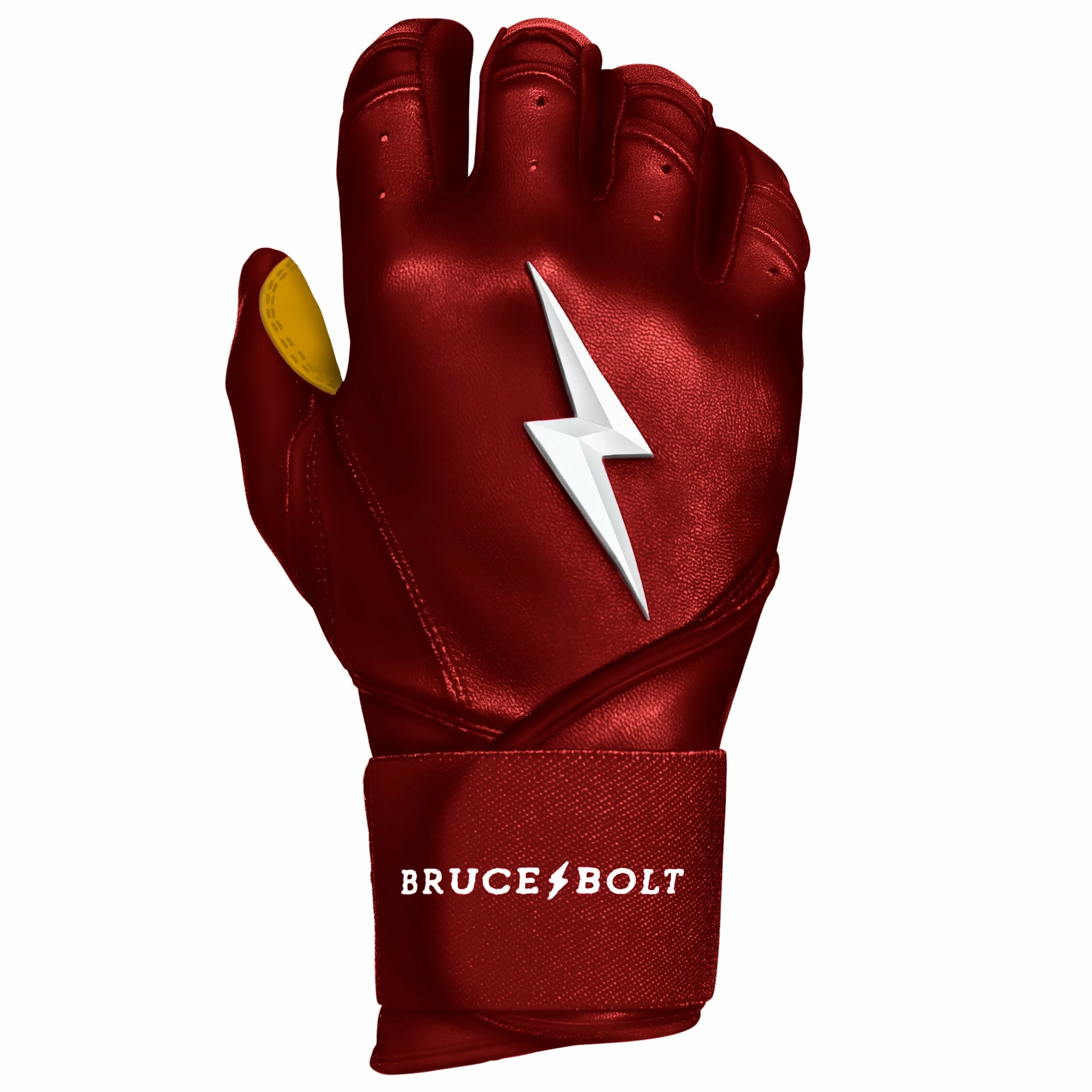 Bruce Bolt PREMIUM PRO Long Cuff Batting Gloves | MAROON 10 Bruce Bolt PREMIUM PRO Long Cuff Batting Gloves | MAROON - Image 8